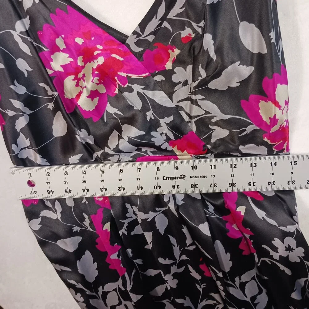 Monsoon, Vintage Y2K, 100% Silk Floral Dress, Sleeveless, Lined, A Line - Picture 13 of 15